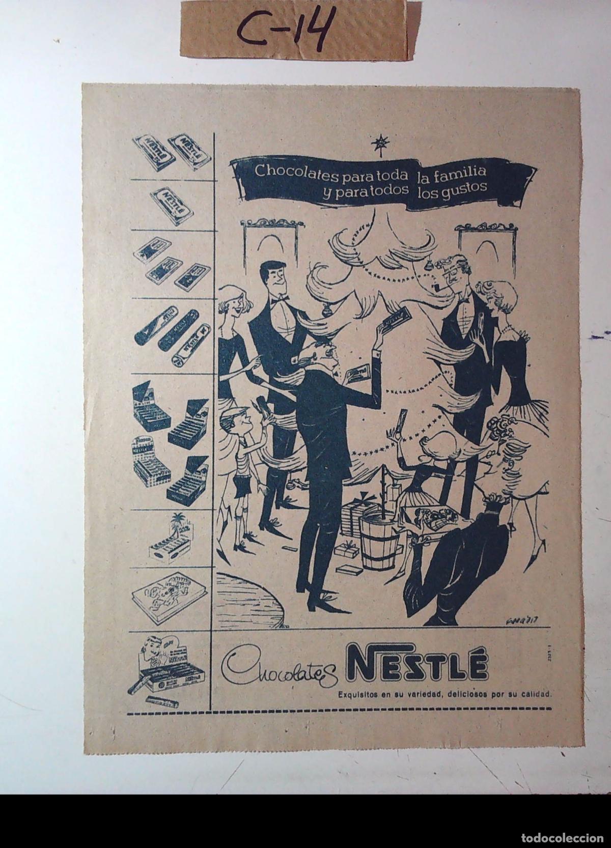 Cine: nestle chocolate anuncio publicidad NAVIDAD