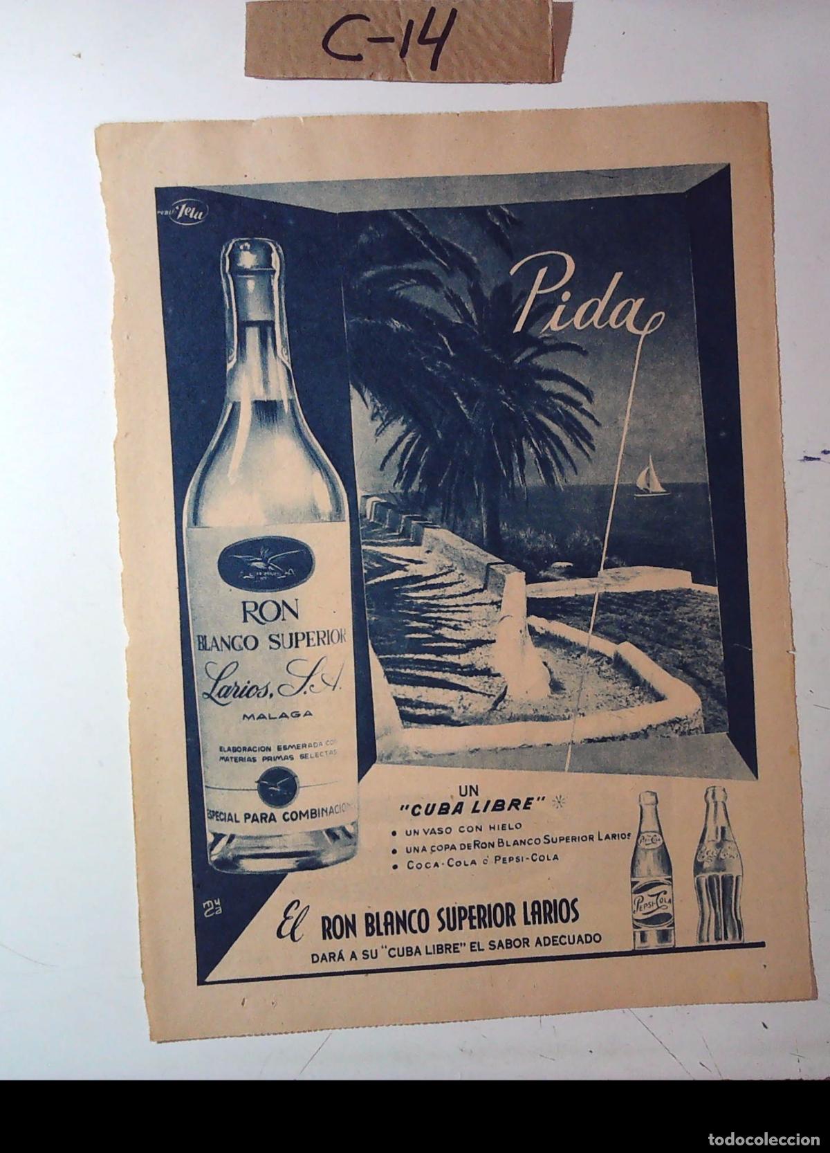 Cine: RON SUPERIOR LARIOS CUBA LIBRE PEPSI COLA COCACOLA COCA COLA COKE