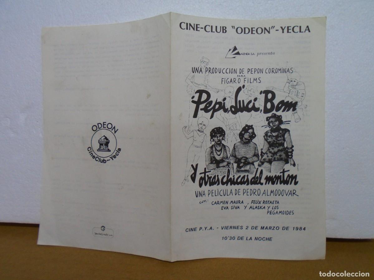 Cine: CINE-CLUB&rdquo;ODEON&rdquo;YECLA(MURCIA)PEPI,LUCI,BOM Y OTRAS CHICAS DEL MONTON,1984.