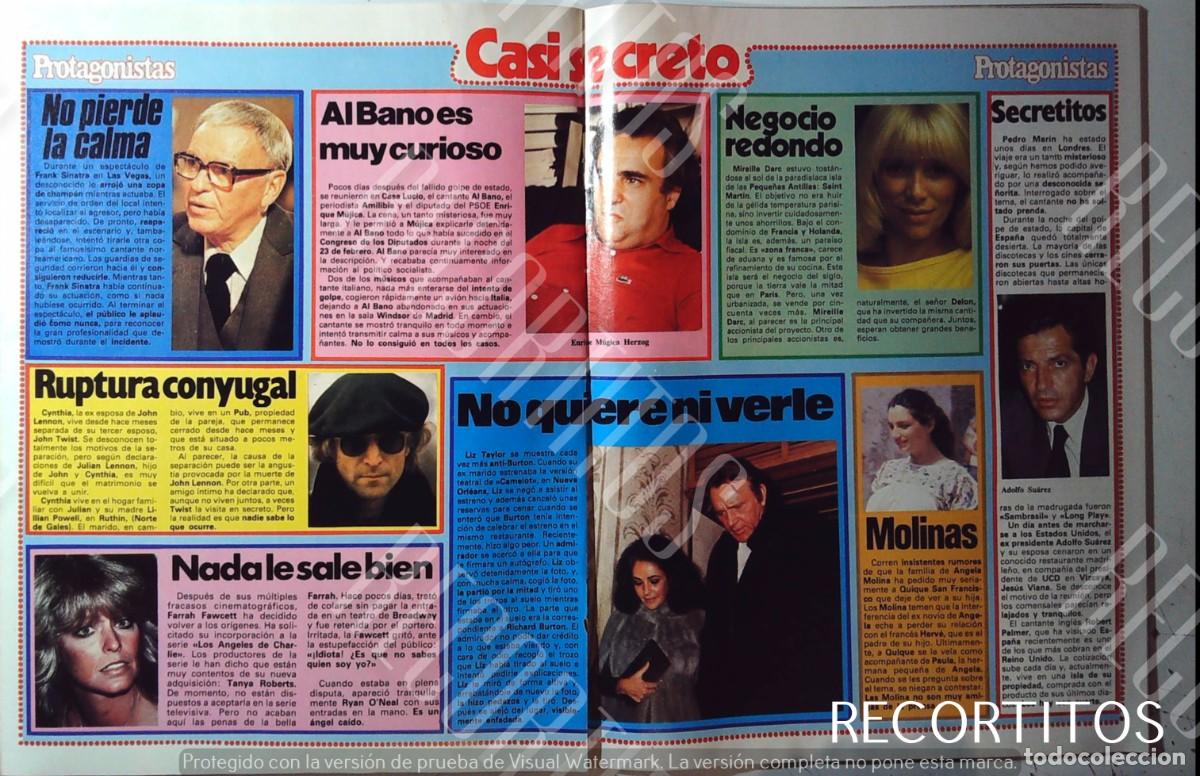 Cine: ANGELA MOLINA ELIZABETH TAYLOR LIZ RICHARD BURTON JOHN LENNON FARRAH FAWCETT FRANK SINATRA MIREILLE