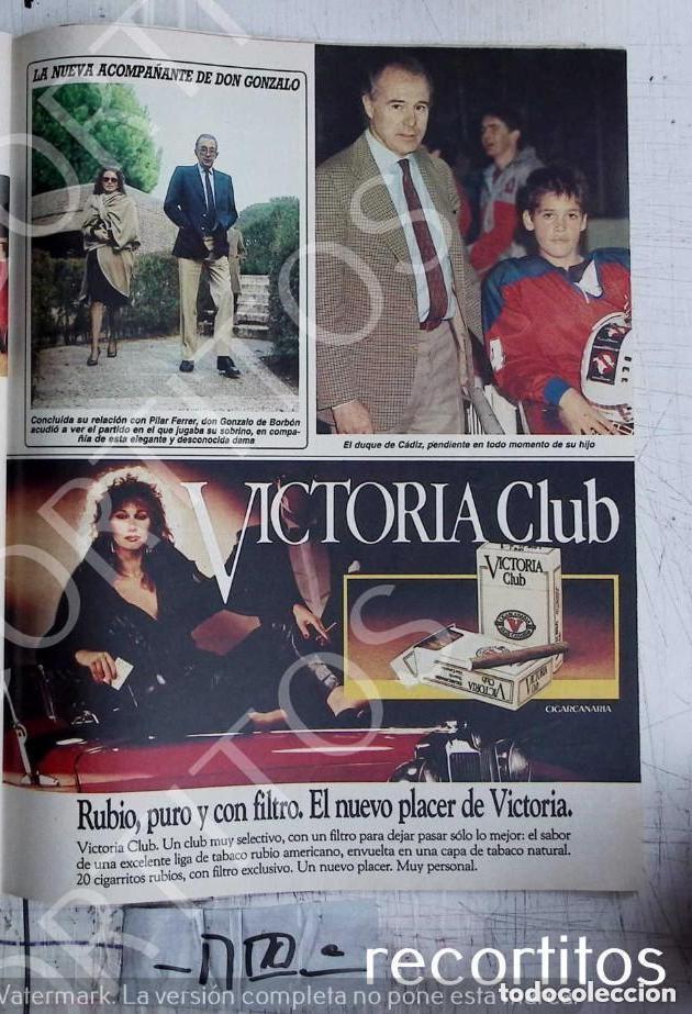 Cine: don alfonso de borbon duque de cadizvictoria vera club cigarrillosanuncio publicidad