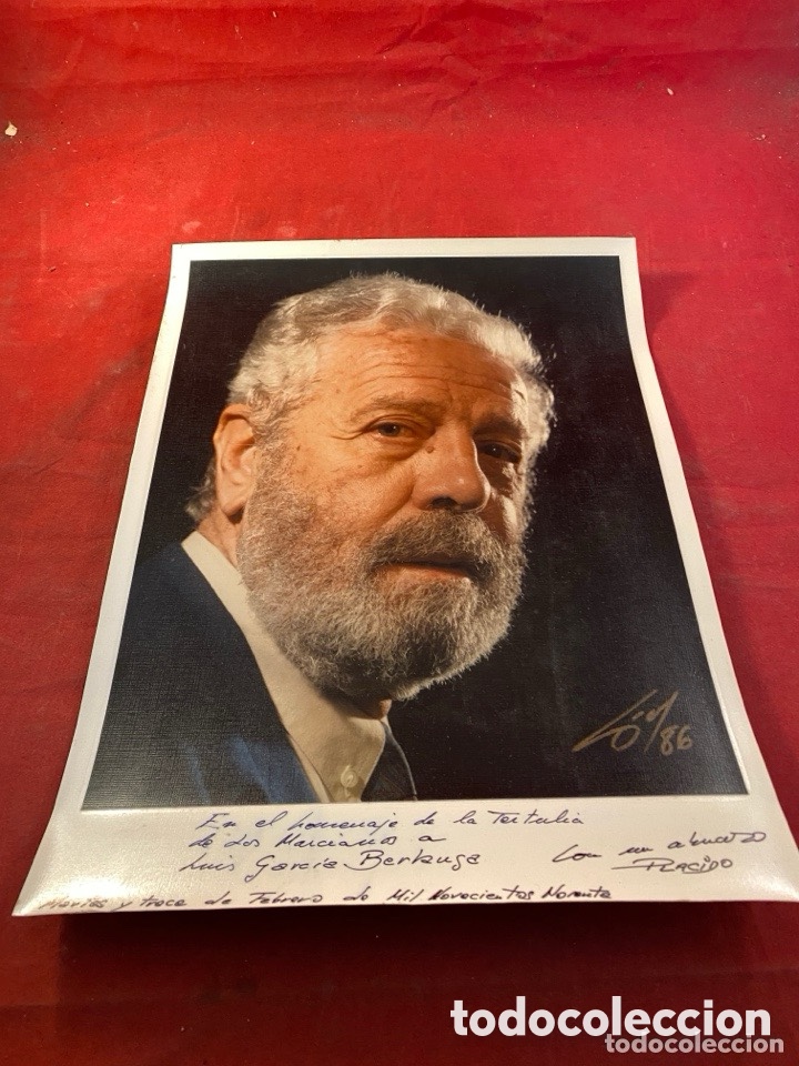 Cine: Dedicatoria Placido Domingo a Luis Garc&iacute;a Berlanga