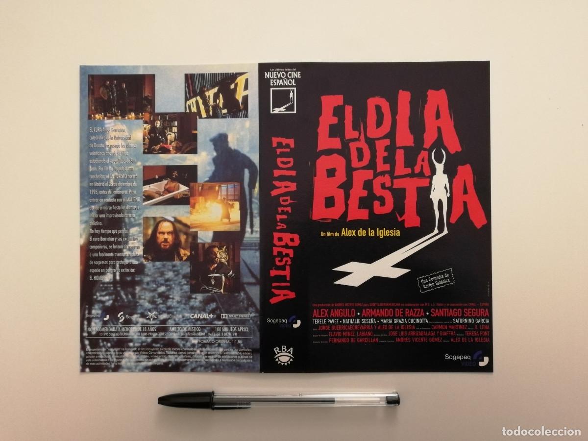 Cine: CARATULA ORIGINAL -A4- EL DIA DE LA BESTIA - SANTIAGO SEGURA - TERROR