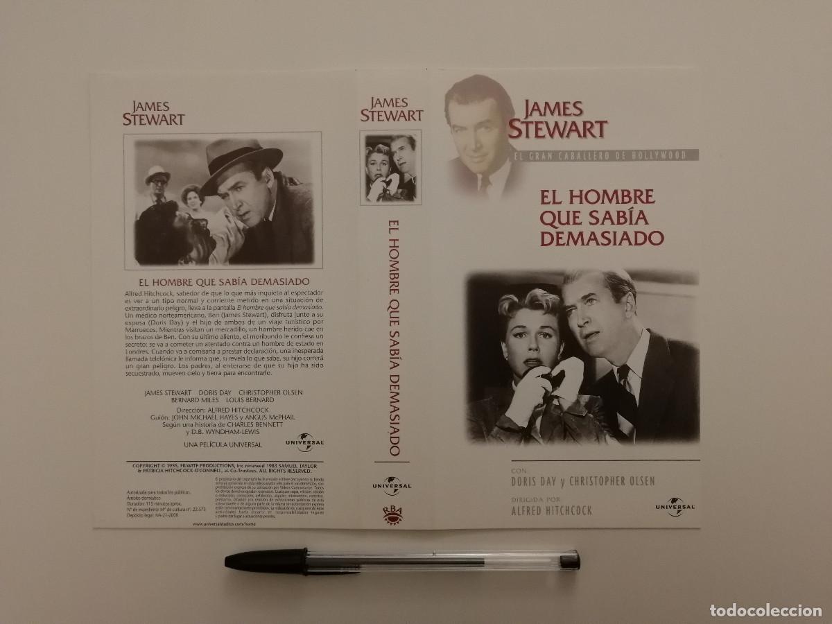 Cine: CARATULA ORIGINAL -A4- EL HOMBRE QUE SABIA DEMASIADO - JAMES STEWART - DORIS DAY