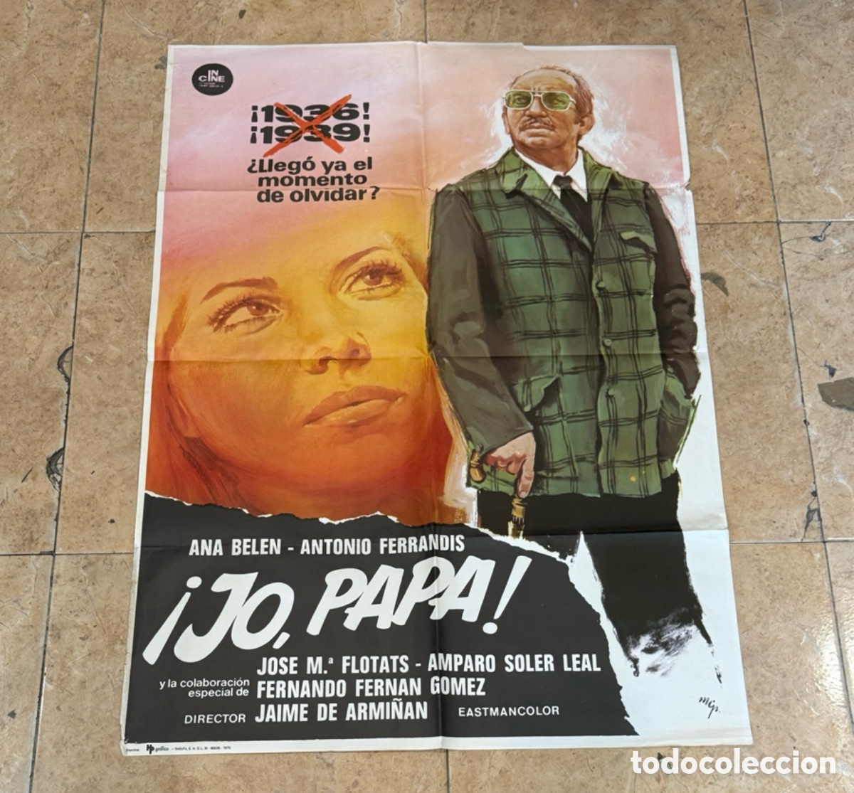 Cine: &iexcl;JO, PAP&Aacute;! &ndash; CARTEL ORIGINAL DE CINE &ndash; ANA BEL&Eacute;N &ndash; FERN&Aacute;N G&Oacute;MEZ