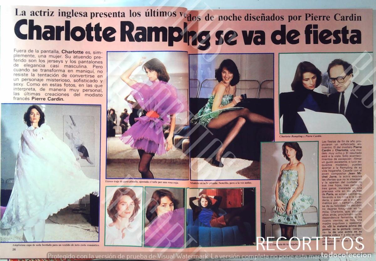 Cine: CHARLOTTE RAMPLING CHARLOTE PIERRE CARDIN
