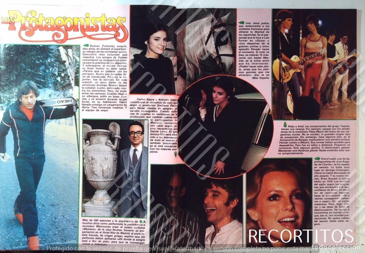 Cine: CHERYL LADD TEQUILA LOLA FORNER MISS ESPA&Ntilde;A ROMAN POLANSKI CARLOS SAURA ANTONIO GADES