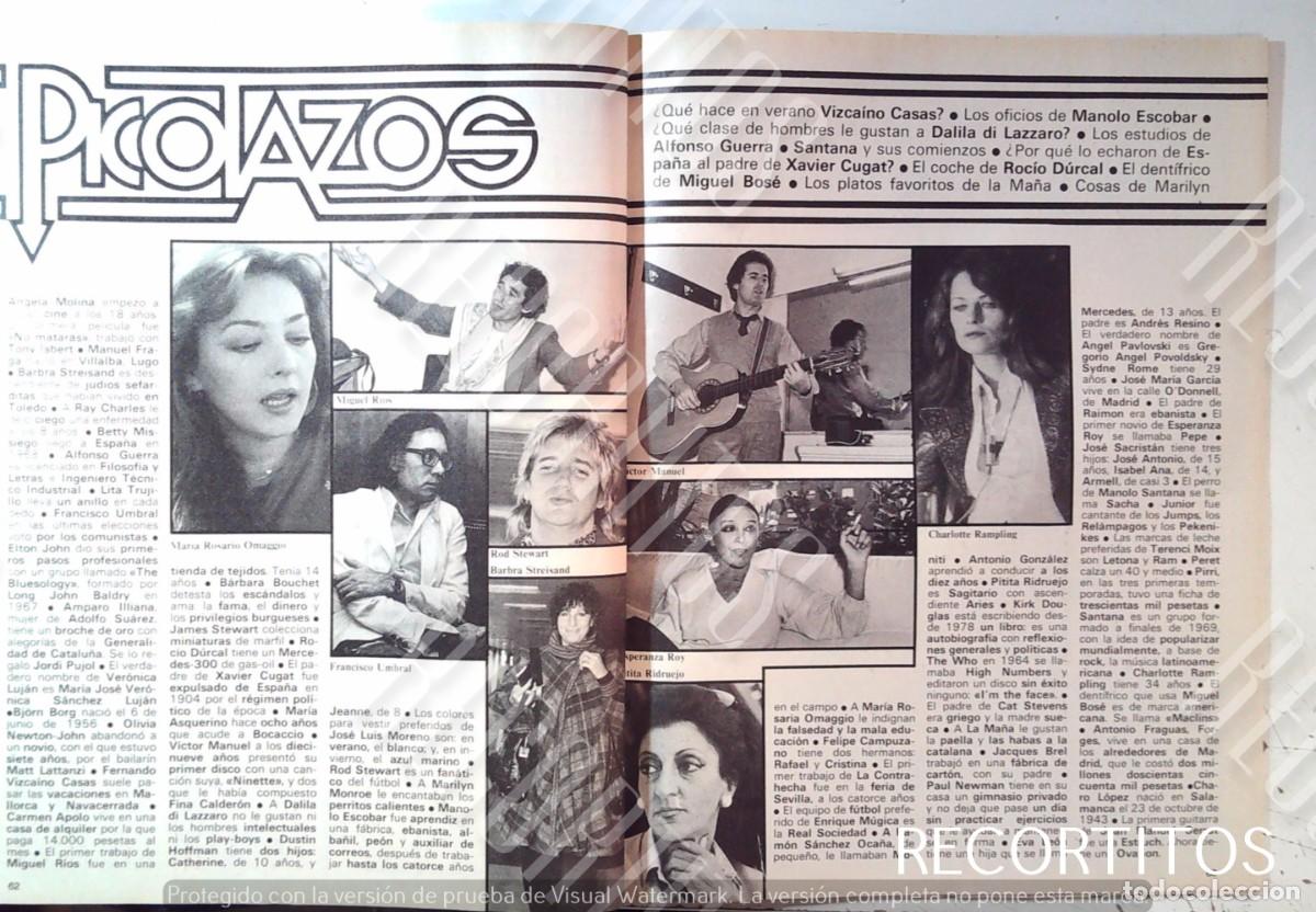 Cine: PITITA RIDRUEJO MARIA ROSARIA OMAGGIO MIGUEL RIOS BARBRA STREISAND ESPERANZA ROY