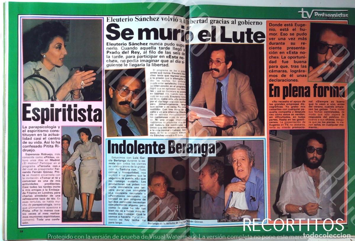 Cine: PITITA RIDRUEJO ESPIRITISTA EUGENIO HUMORISTA EL LUTE BERLANGA FERNANDO FERNAN GOMEZ