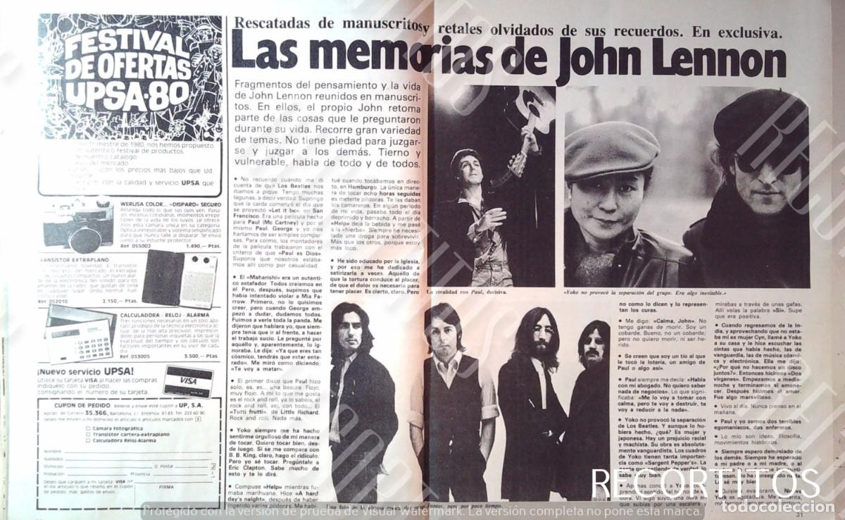 Cine: JOHN LENNON PAUL MCCARTNEY THE BEATLES YOKO ONO RINGO STARR