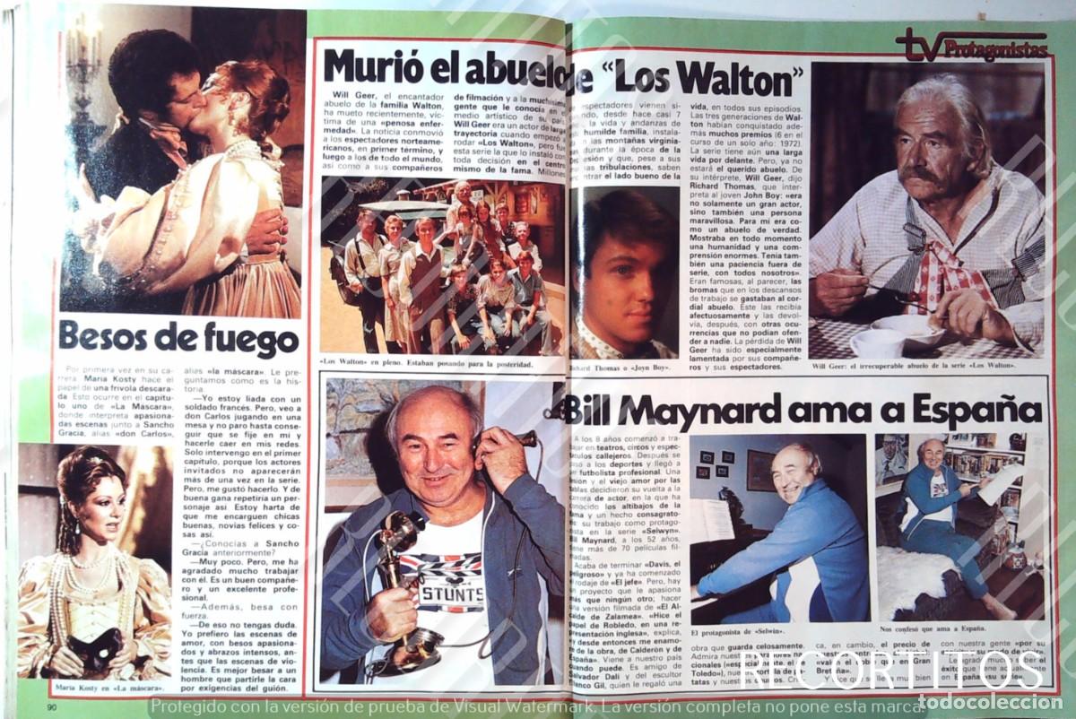 Cine: RICHARD THOMAS LOS WALTON WILL GEER MARIA KOSTY BILL MAYNARD SELWIN
