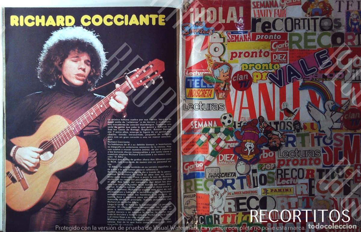 Cine: RICHARD COCCIANTE CANTANTE