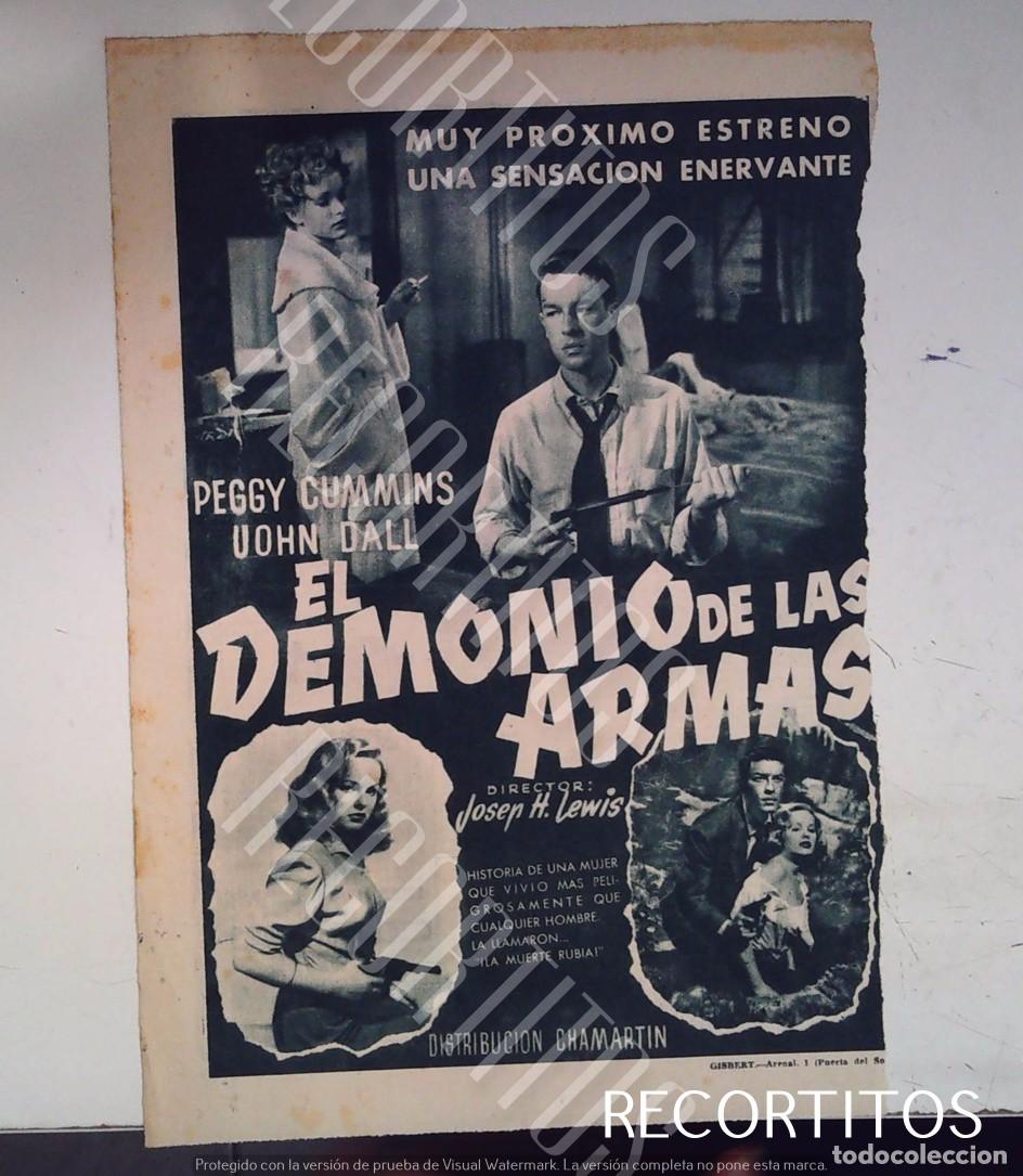 Cine: el demonio de las armas peffy cummins vohn dall medias pintadas reloj mascagni