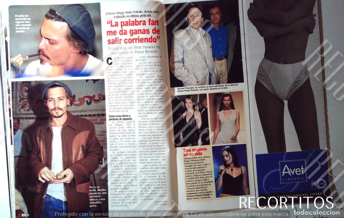 Cine: VANESSA PARADISE WINONA RYDER ROMAN POLAJ&iexcl;NSKI ARTURO PEREZ REVERTE JOHNNY DEEP BRAGUITAS AVET LENC