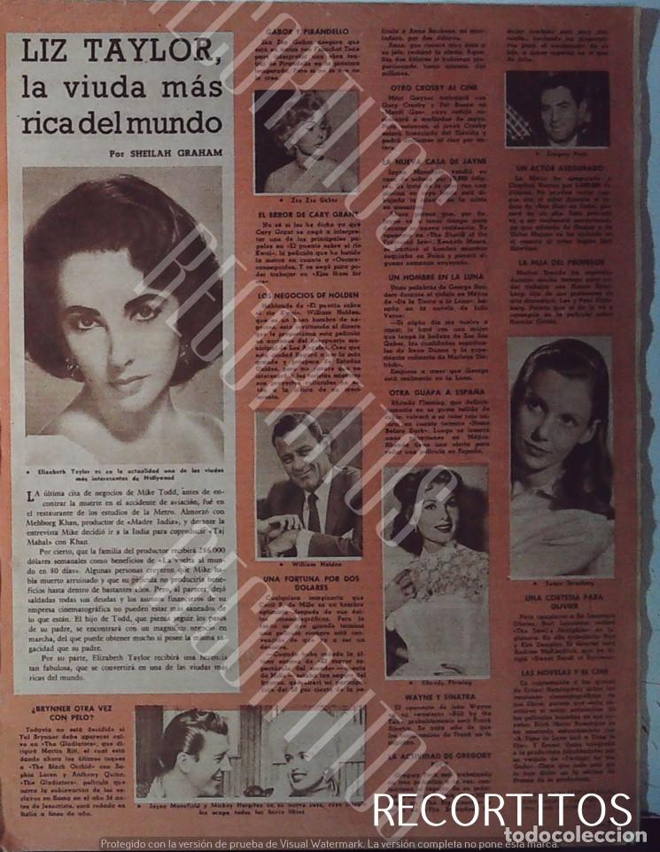 Cine: elizabeth taylor liz LA VIUDA MAS RICA WILLIAM HOLDEM JAYNE MANSFIELD GREGORY PECK