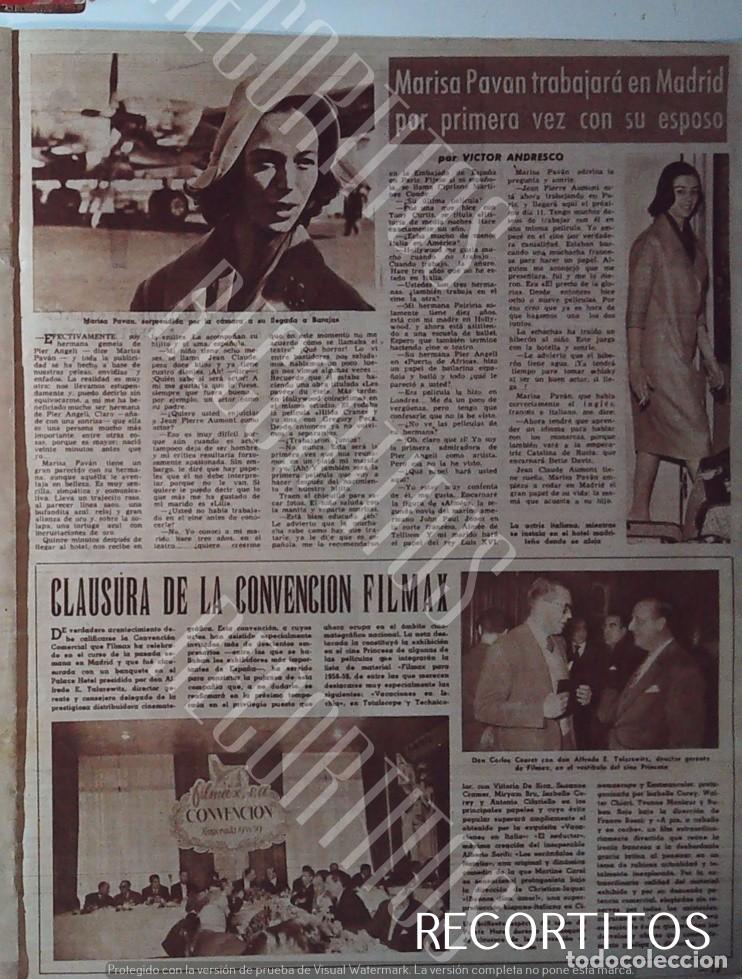 Cine: MARISA PAVAN EN MADRID BARAJAS