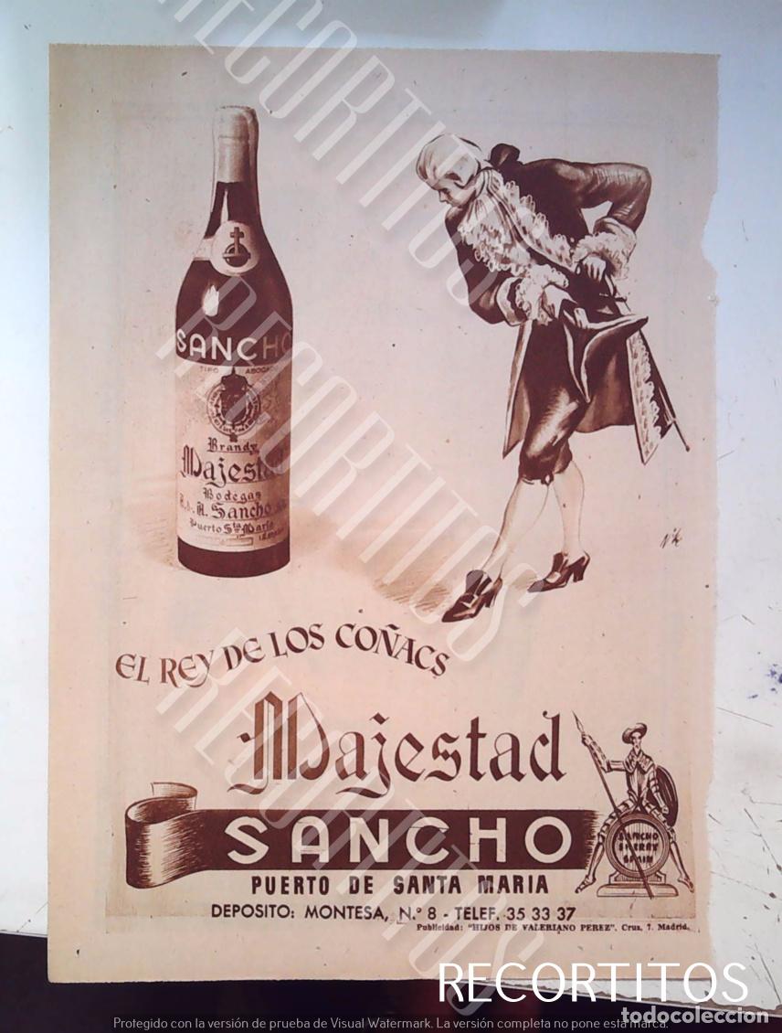 Cine: BRANDY COGNAC MAJESTAD SANCHO PUERTO DE SANTA MARIA CADIZ MONTESA SARO CARPETAS