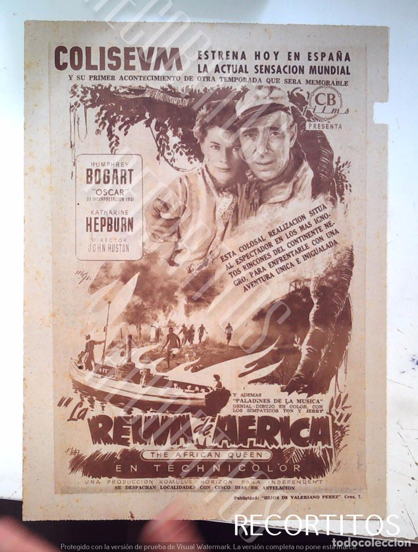 Cine: LA REINA DE AFRICA HUMPHREY BOGART KATHARINE HEPBURN
