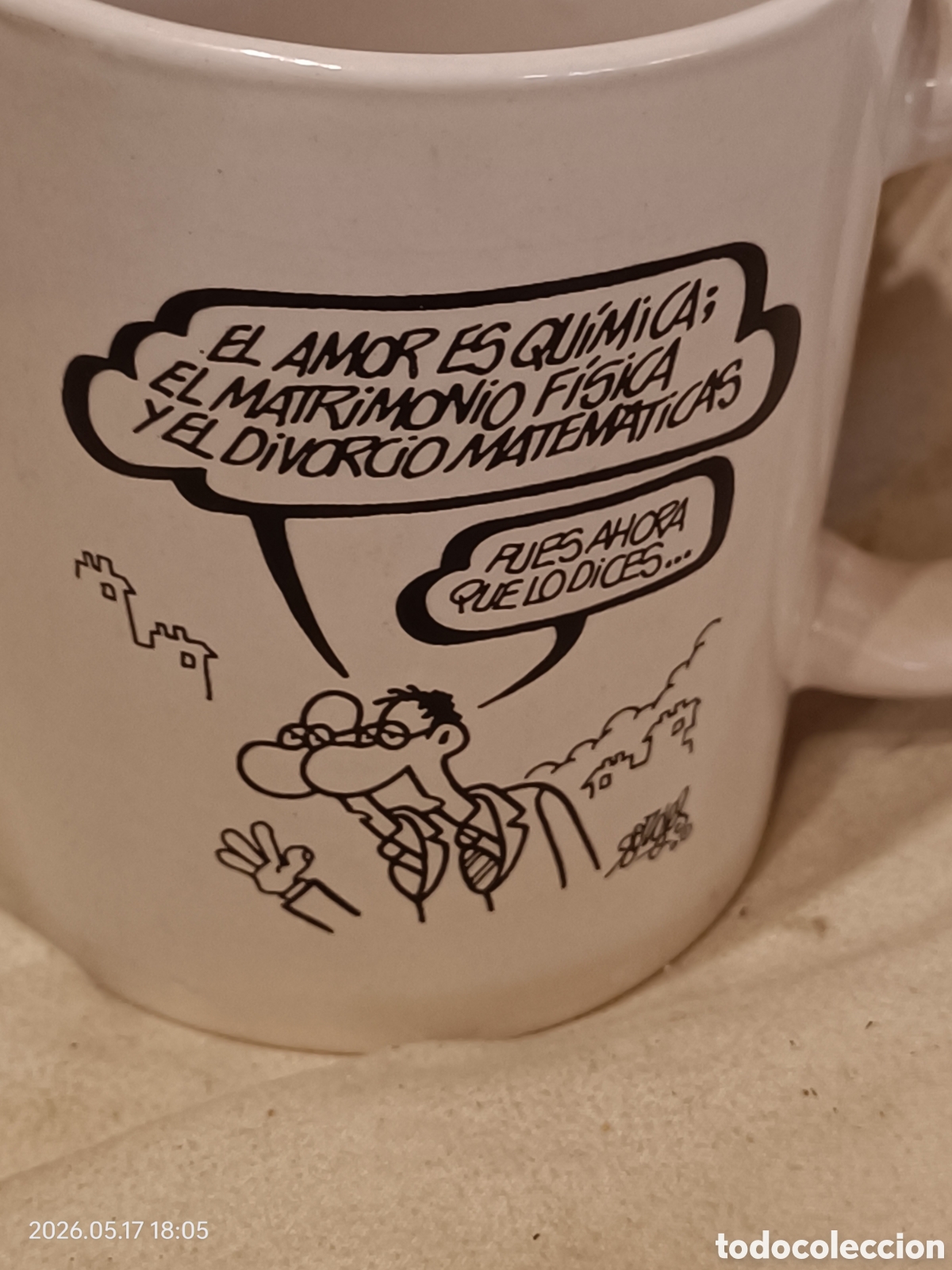 Cine: taza FORGES EL PAIS NO USADA
