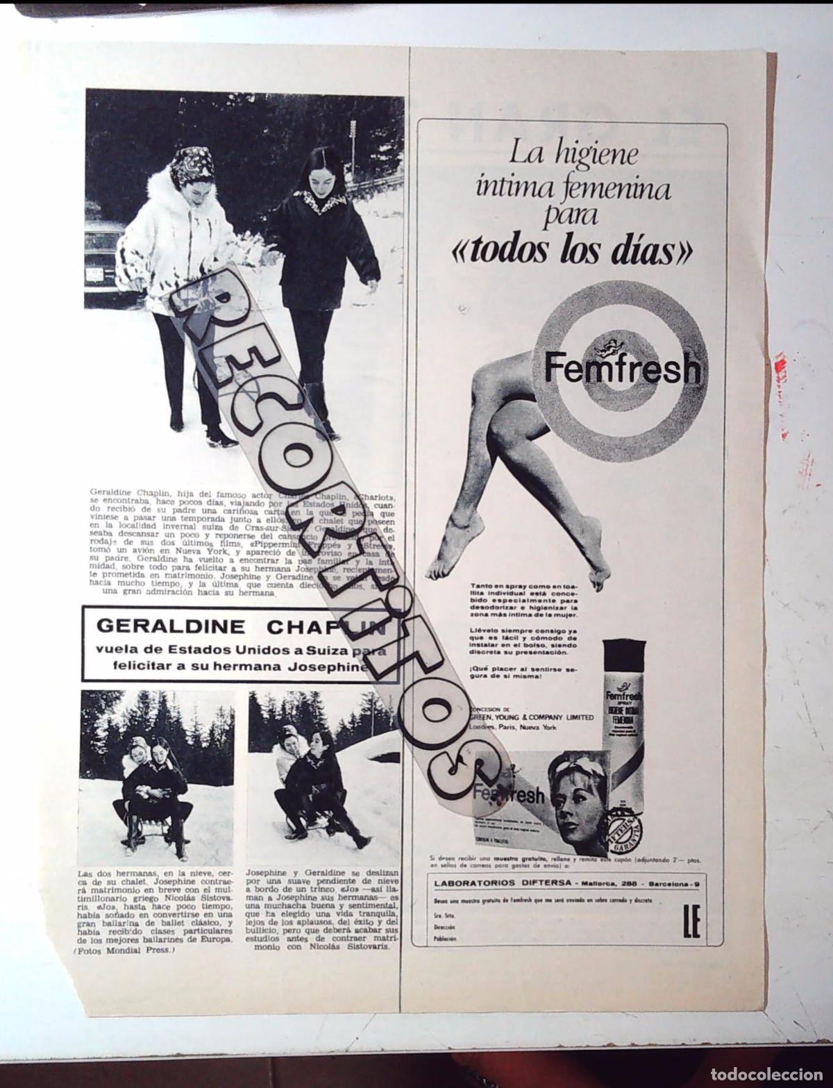Cine: GERALDINE CHAPLIN CLIFF RICHARDS MASSIEL EUROVISION