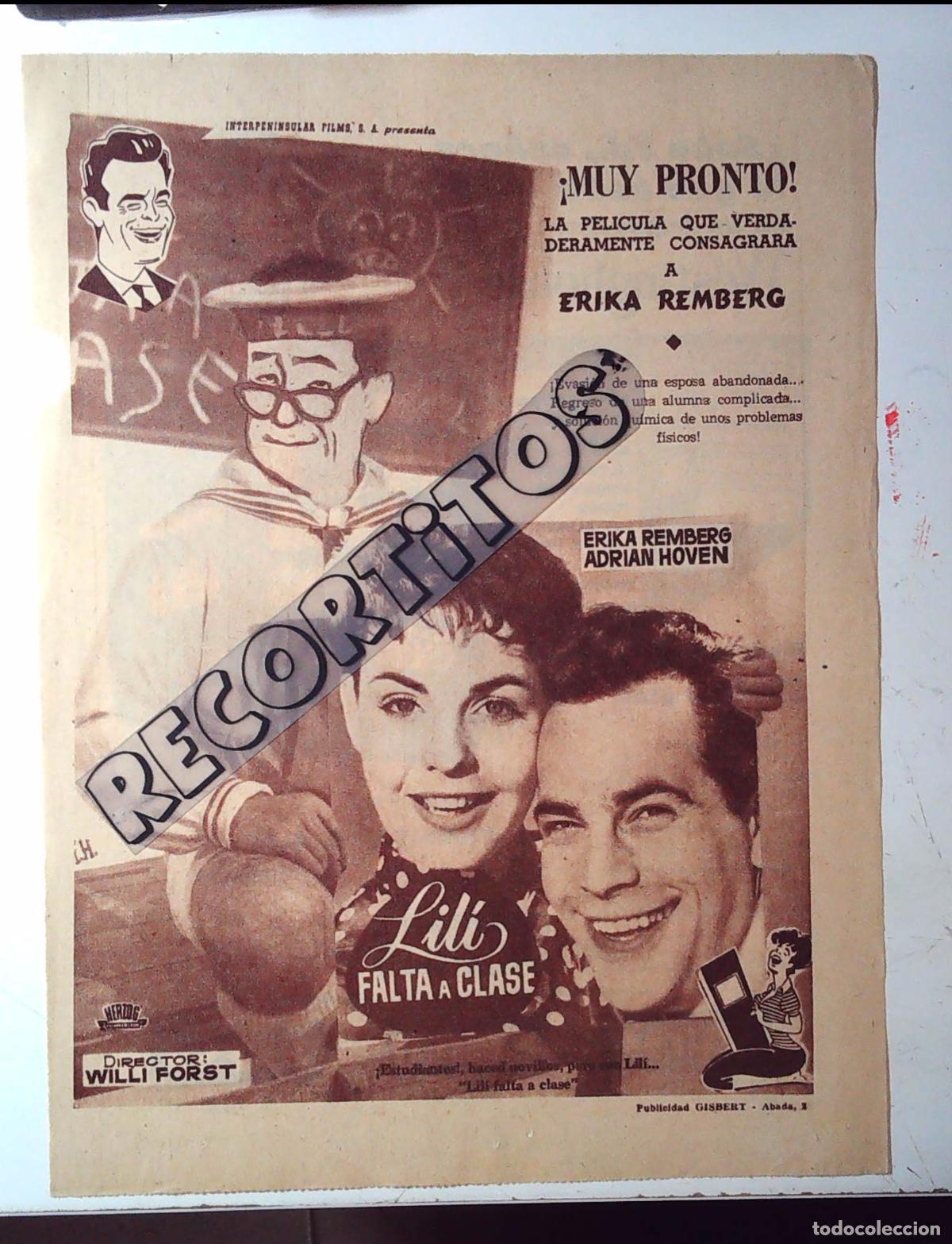 Cine: LILI FALTA A CLASE ERIKA REMBERG ADRIAN HOVEN WESTINGHOUSE FRIGORIFICO
