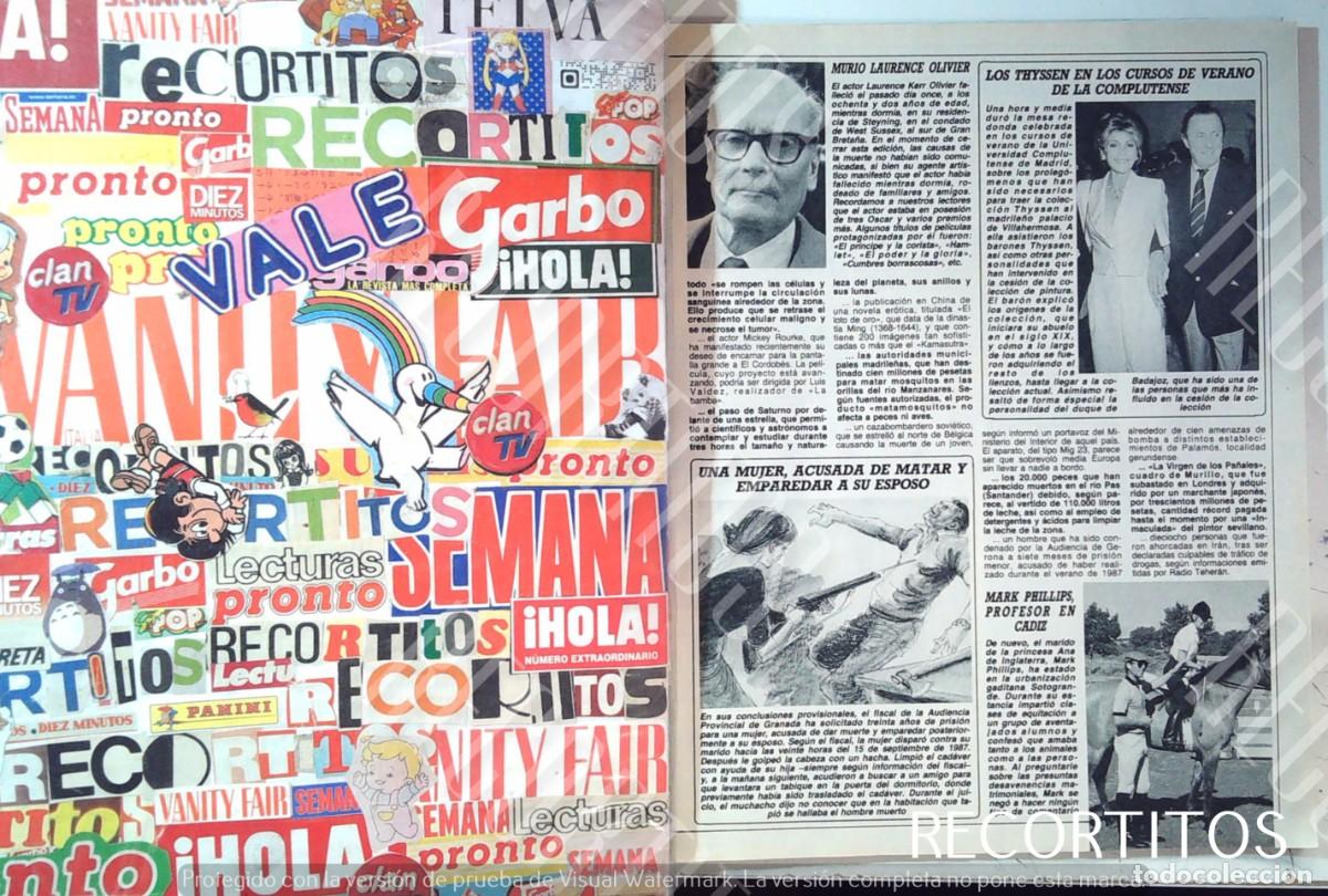 Cine: TITA CERVERA CARMEN THYSSEN MISS ESPA&Ntilde;A MARK PHILIPS LAURENCE OLIVIER