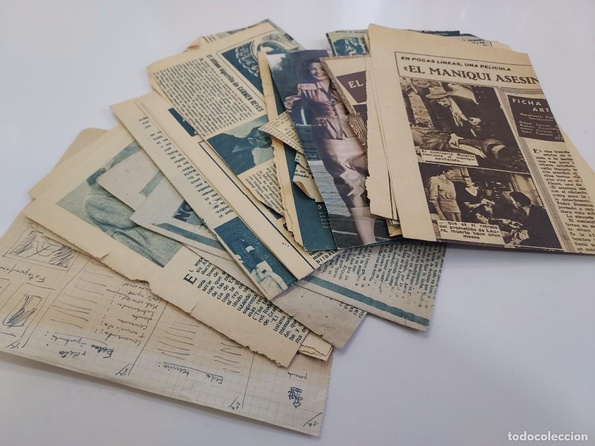 Cine: COLECCI&Oacute;N RECORTES ANGEL TAMAYO PELICULAS EL SOTANO FACULTAD LETRAS PIO BALLESTEROS CAMILO JOSE CELA