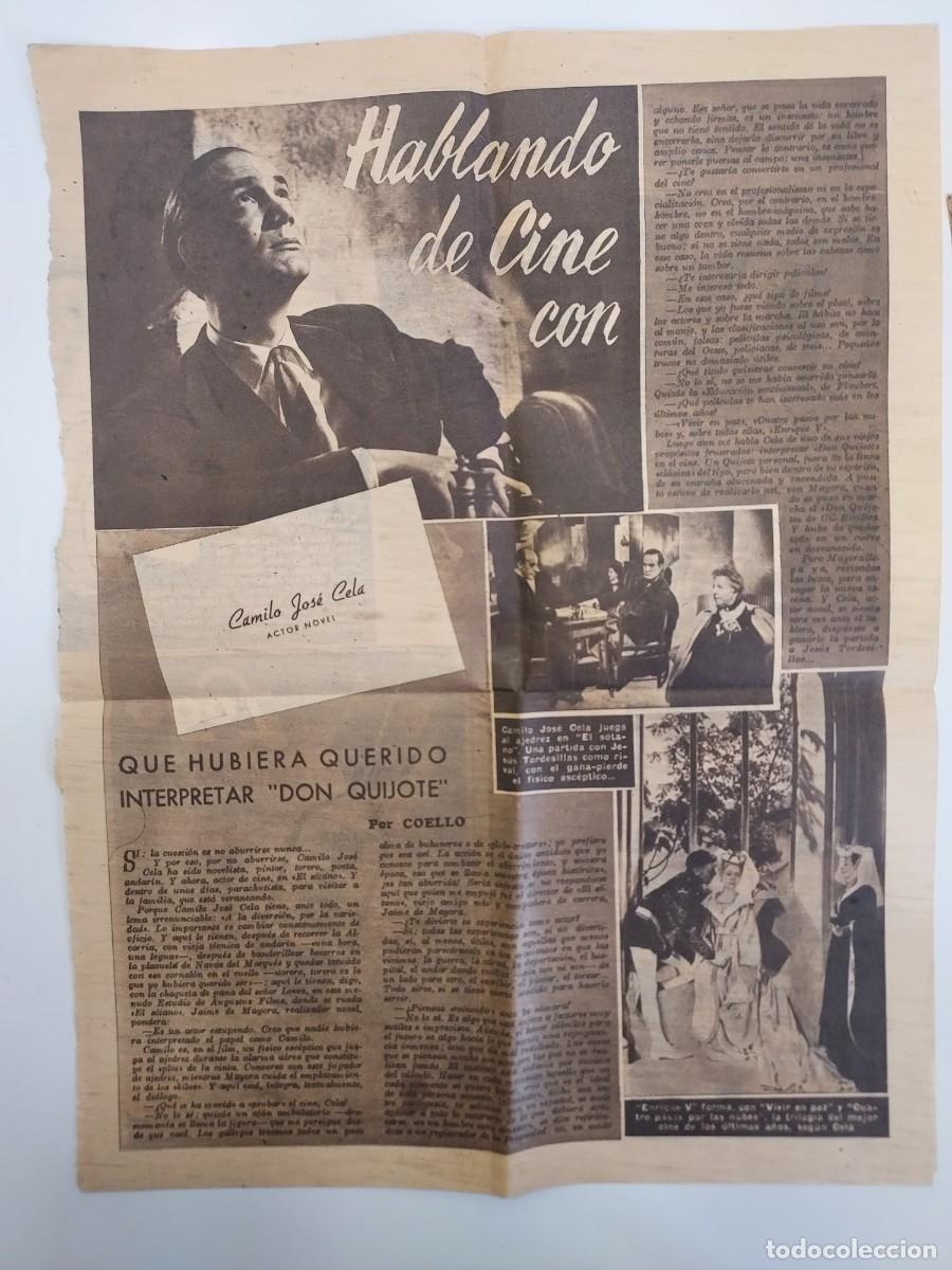 Kino: COLECCI&Oacute;N RECORTES ANGEL TAMAYO PELICULAS EL SOTANO FACULTAD LETRAS PIO BALLESTEROS CAMILO JOSE CELA