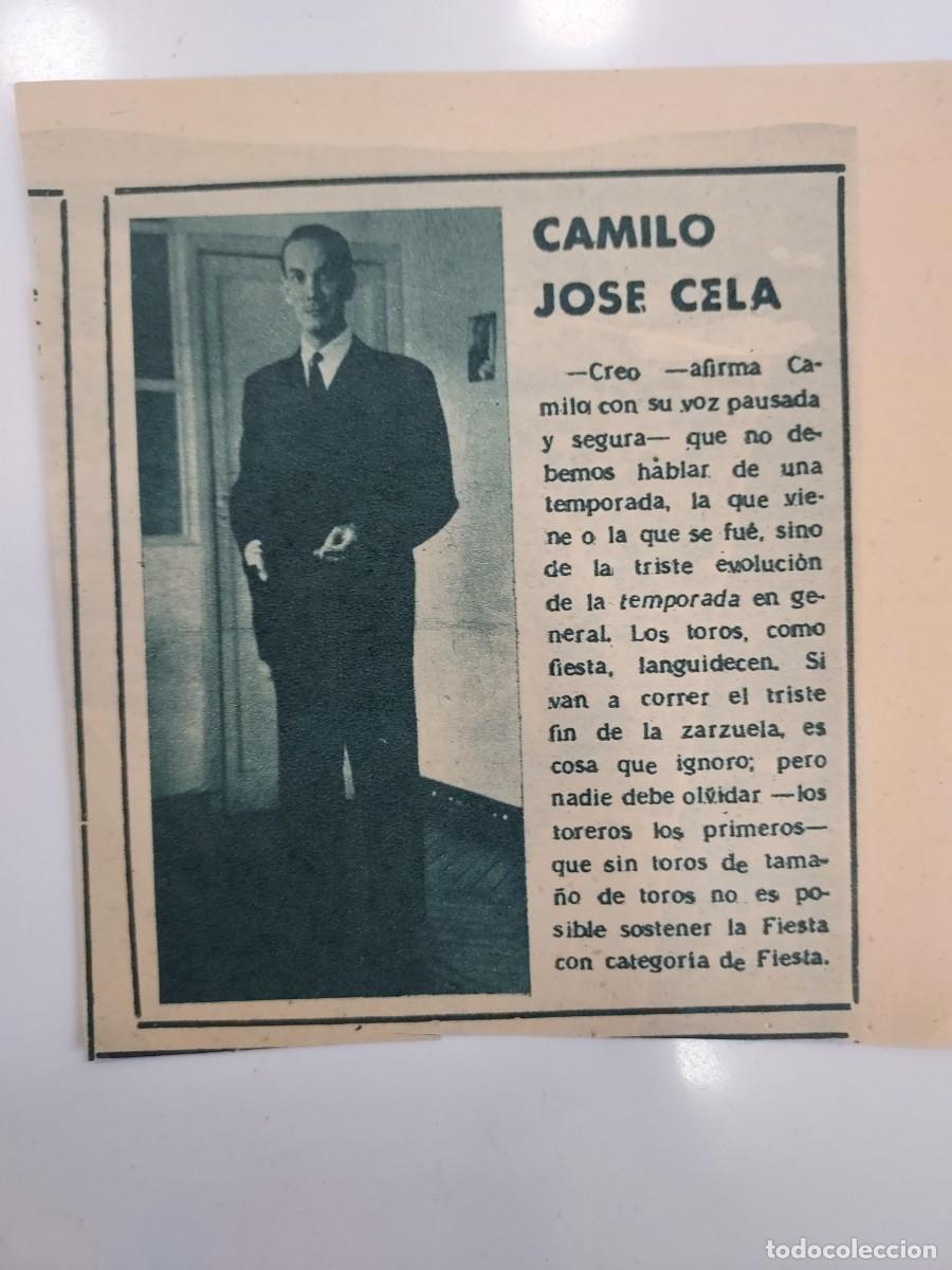 Cine: COLECCI&Oacute;N RECORTES ANGEL TAMAYO PELICULAS EL SOTANO FACULTAD LETRAS PIO BALLESTEROS CAMILO JOSE CELA