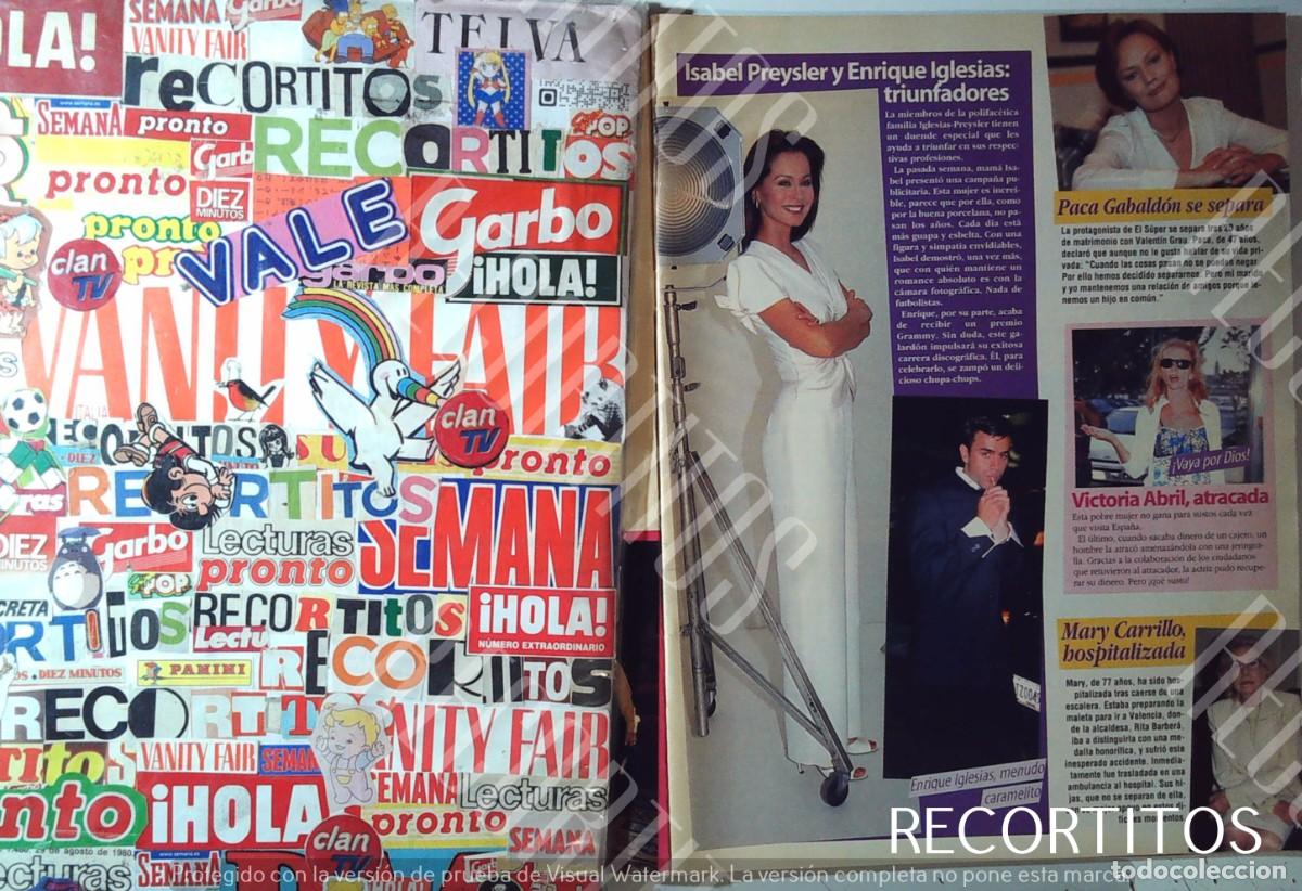 Cine: ipy isabel preysler ENRIQUE IGLESIAS VICTORIA ABRIL EL SUPER PACA GABALDON MARY CARRILLO