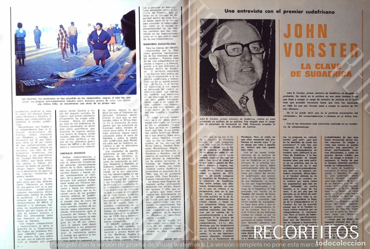 Cine: rhodesia sudafrica john vorster