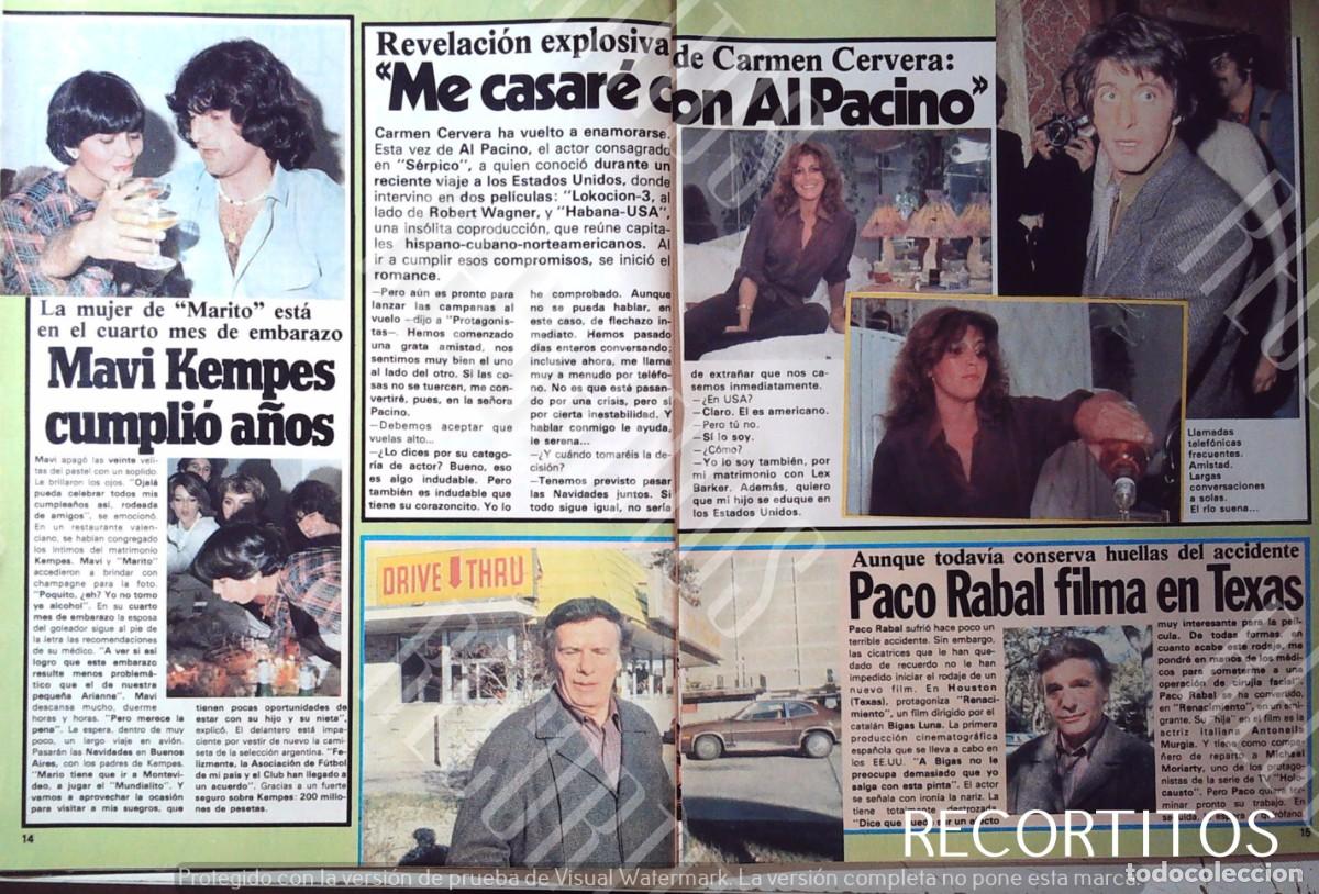 Cine: TITA CERVERA CARMEN THYSSEN MISS ESPA&Ntilde;A AL PACINO PACO RAVAL MAVI KEMPES