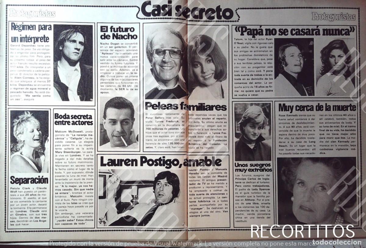 Cine: PETER SELLERS RYAN ONEAL TATUM LADY DI DIANA DE GALES LAUREN POSTIGO NACHO DOGAN PETULA CLARK