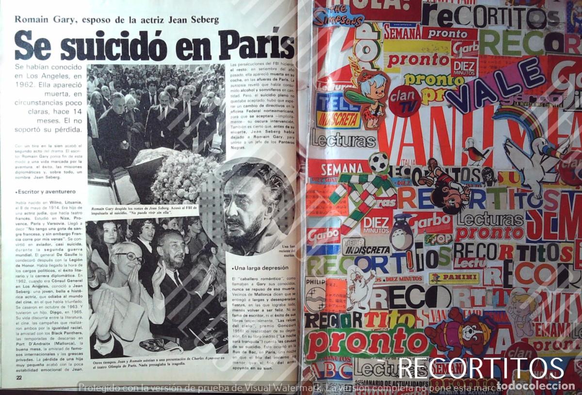 Cine: ROMAIN GARY JEAN SEBERG SUICIDIO EN PARIS