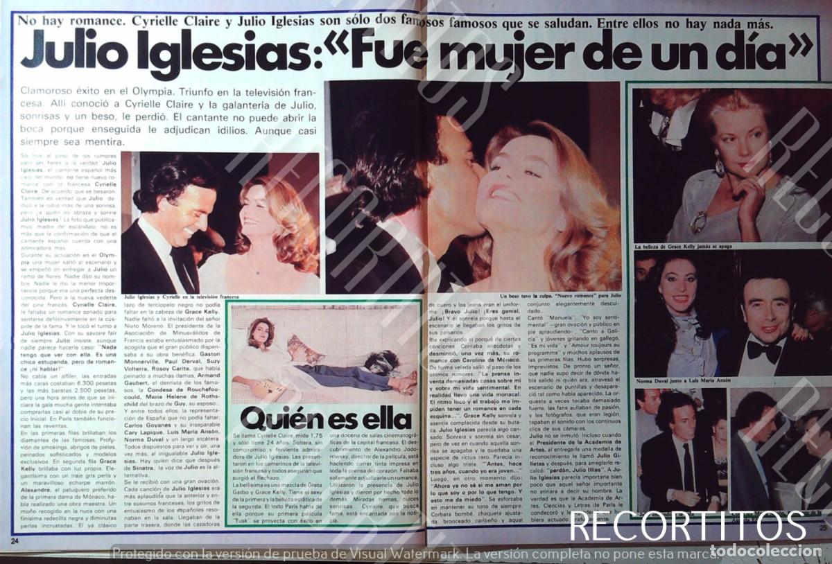 Cine: JULIO IGLESIAS CYRIELLE CLAIRE GRACE KELLY NORMA DUVAL LUIS MARIA ANSONDEWI SUKARNO