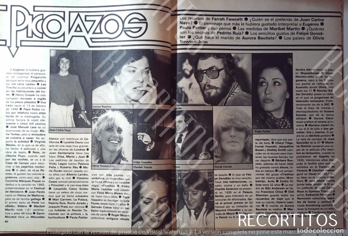 Cine: Farrah fawcett EUGENIO ELVIS PRESLEY PAULA PATTIER PECOS MARIBEL MARTIN OLIVIA NEWTON JOHN BAUTISTA