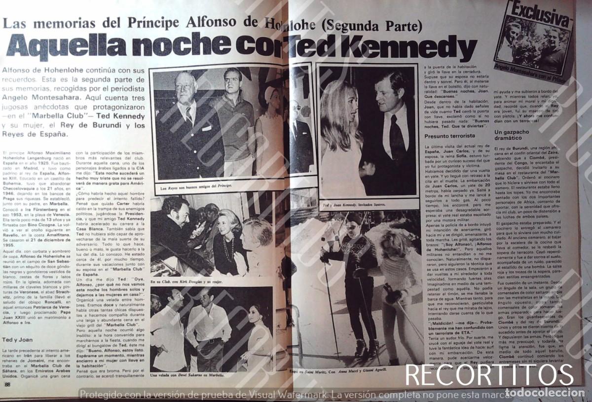 Cine: ALFONSO DE HOHENLOHE DEWI SUKARNO KIRK DOUGALS JOAN KENNEDY TED LOS REYES JUAN CARLOS SOFIA