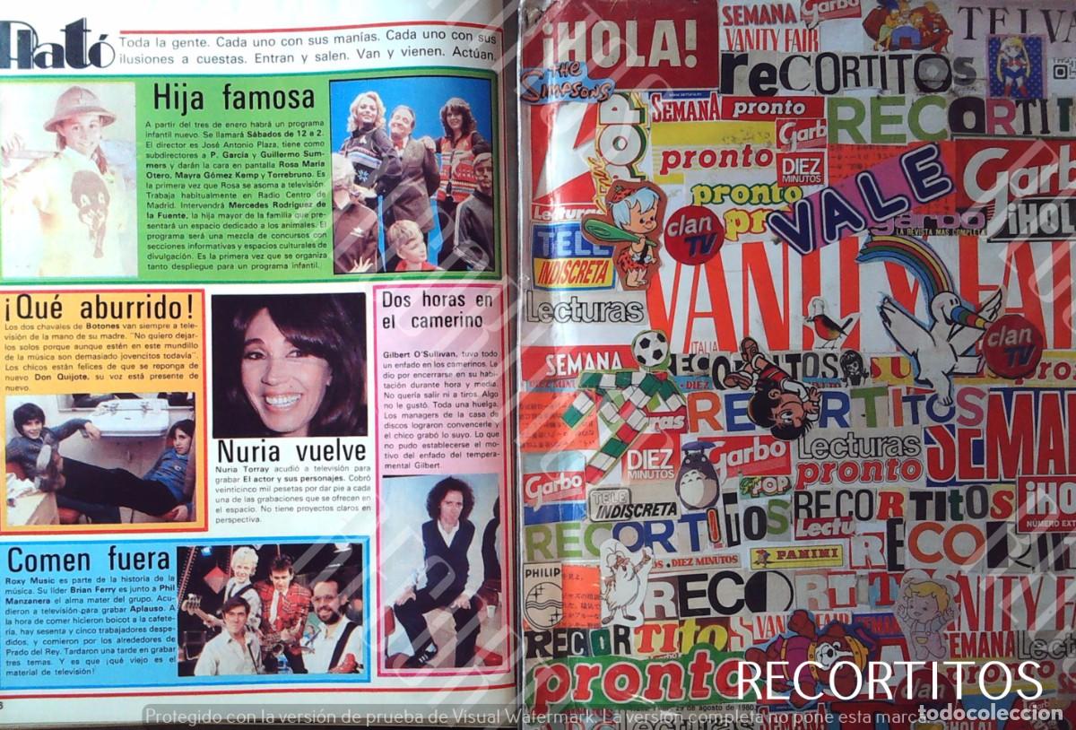 Cine: GILBERT O'SULLIVAN ROXY MUSIC BRYAN FERRY BOTONES MAYRA GOMEZ KEMP NURIA TORRAY TORREBRUNO