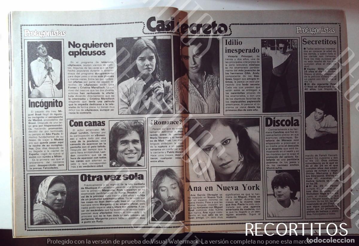 Cine: ANA OBREGON LOLA FORNER MISS ESPA&Ntilde;A CRISTINA MARSILLACH MICHAEL LANDON ESTEFANIA DE MONACO BOSE