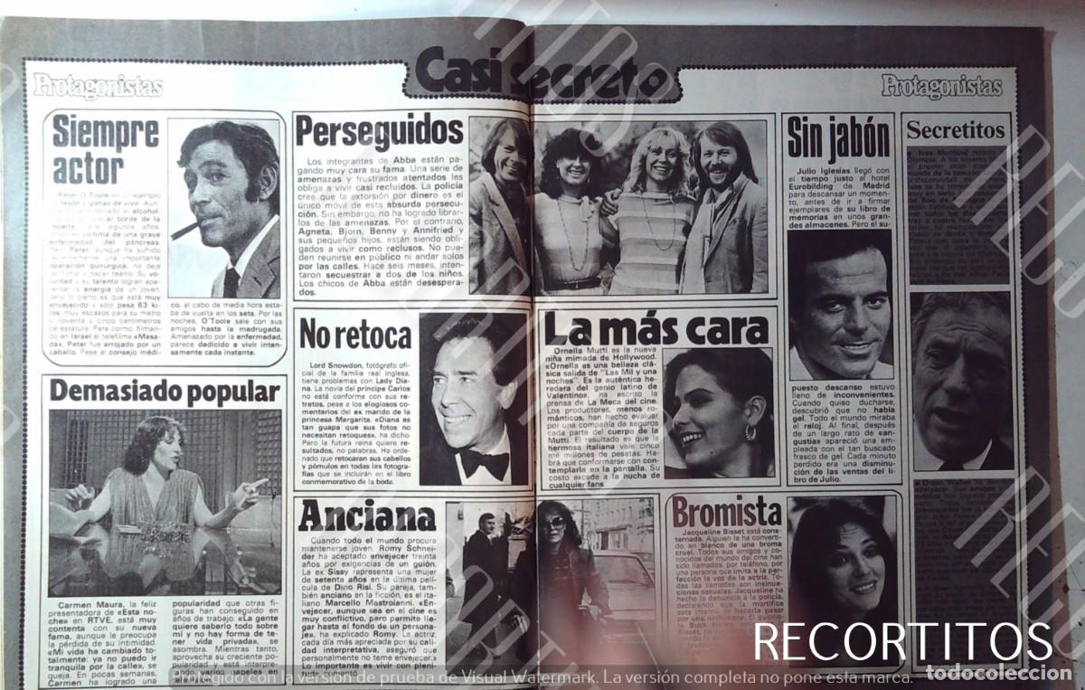 Cine: aBBA ROMY SCHNEIDER JULIO IGLESIAS JACQUELINE BISSET JULIO IGLESIAS IVES MONTAND PETER O'TOOLE