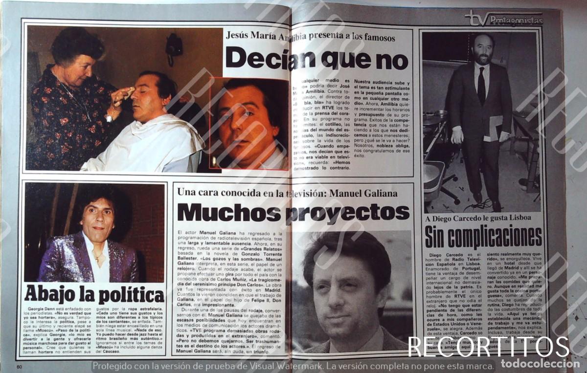 Cine: GEORGIE DANN JESUS MARIA AMIBILIA DIEGO CARCEDO MANUEL GALIANA