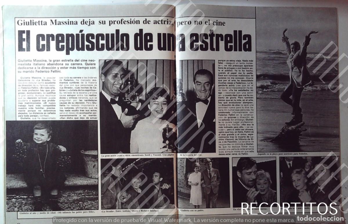 Cine: GIULIETTA MASINA FEDERICO FELLINI