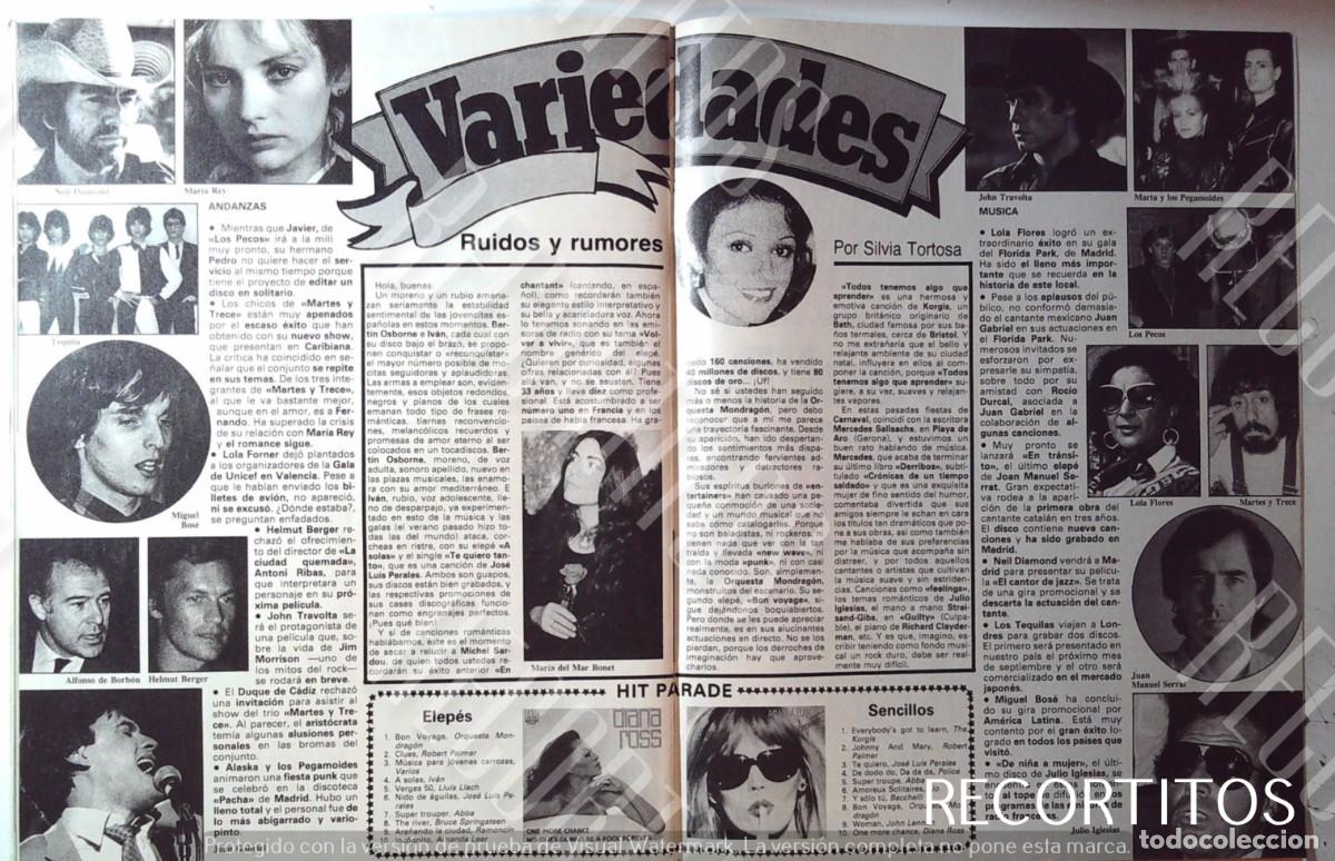 Cine: MIGUEL BOSE JUAN GABRIEL DIANA ROSS SERRAT PECOS ALASKA Y LOS PEGAMOIDES TEQUILA FANGORIA DINARAMA