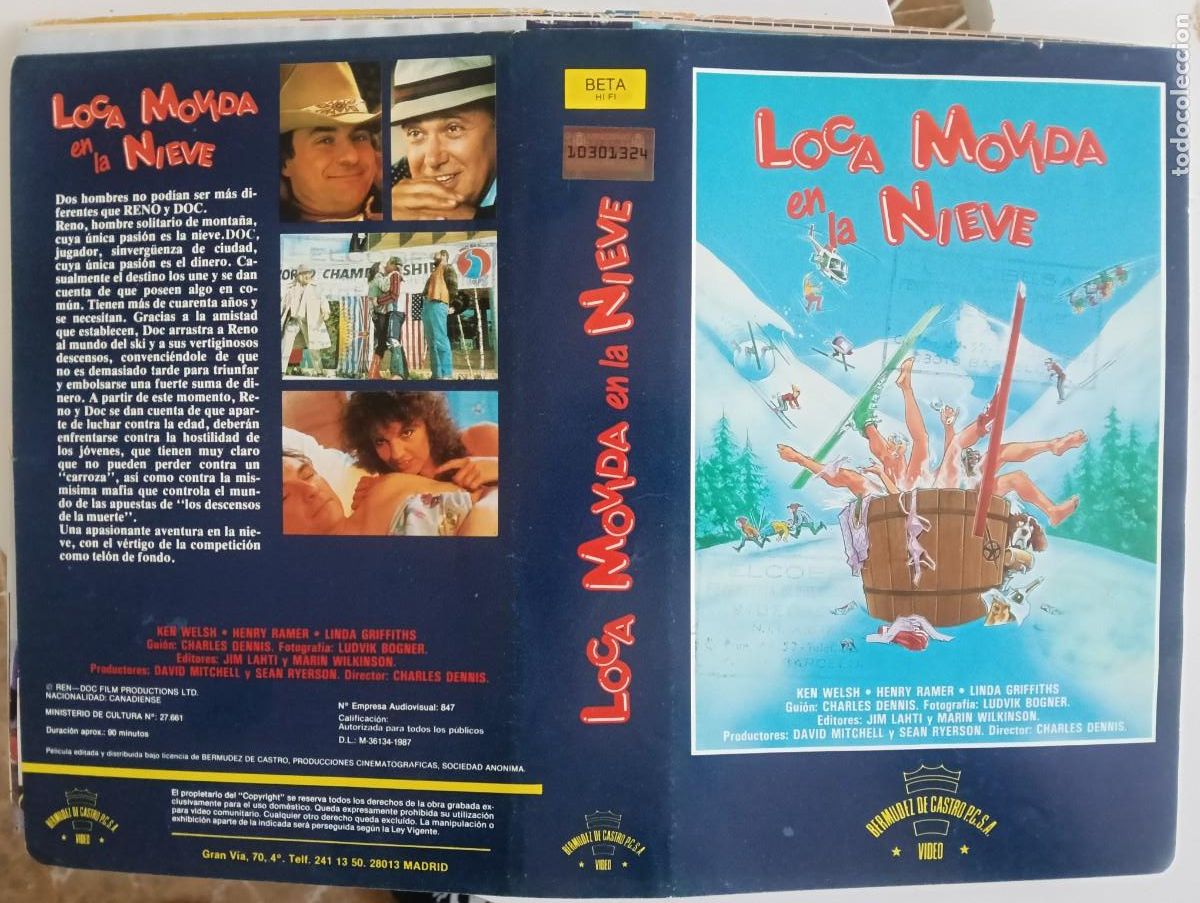 Cine: CARATULA - LOCA MOVIDA EN LA NIEVE BERMUDEZ BETA