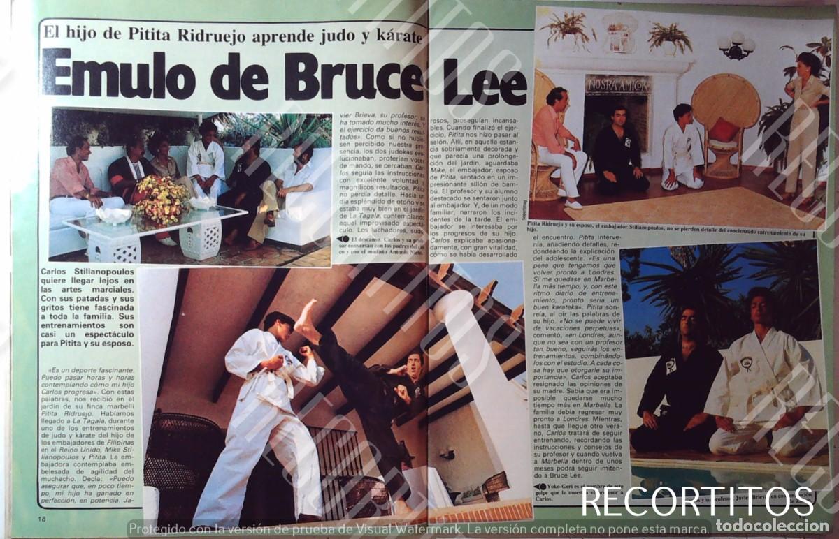 Cine: EL HIJO DE PITITA RIDRUEJO KARATE JUDO EMULO A BRUCE LEE CARLOS STILIANOPOULOS