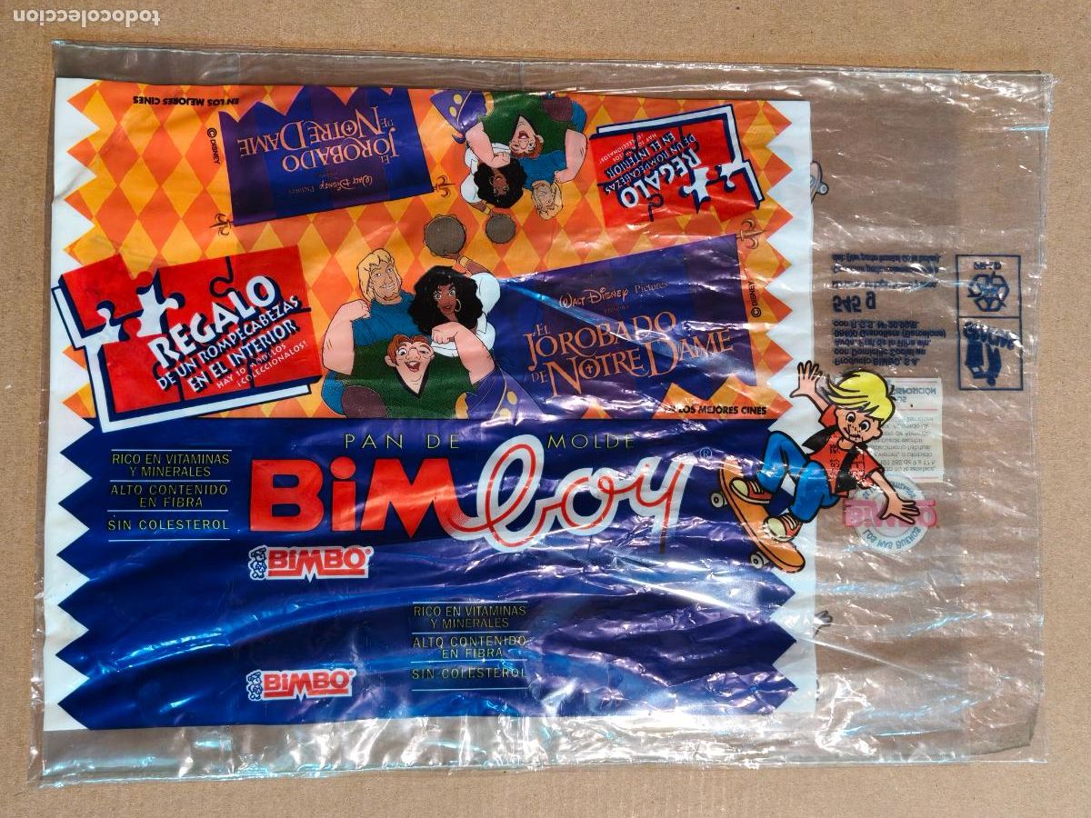Cine: WALT DISNEY JOROBADO NOTRE DAME BOLSA PAN BIMBOY