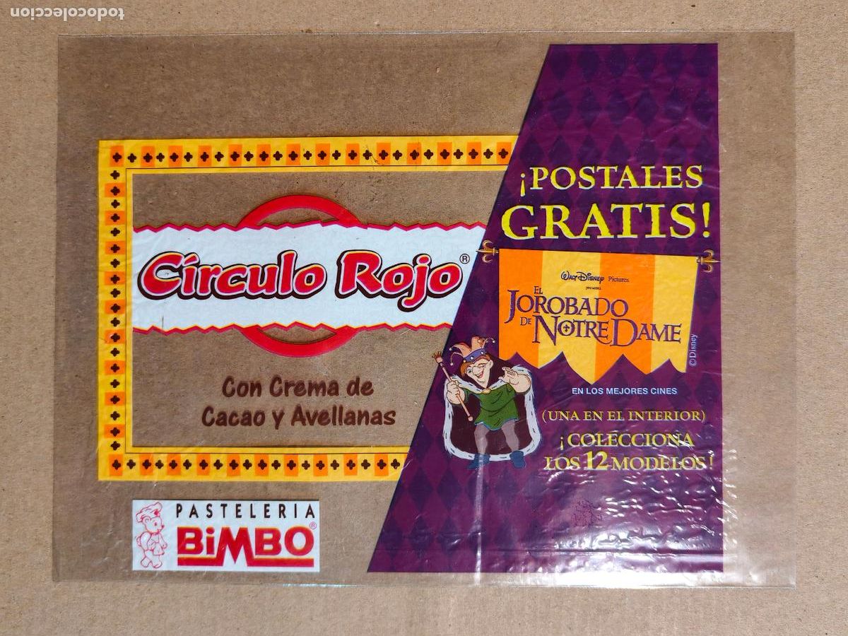 Cine: WALT DISNEY JOROBADO NOTRE DAME BOLSA PASTELERIA BIMBO