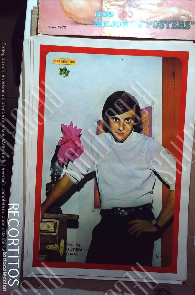 Cine: poster diez minutos 1972 emilio gutierrez caba