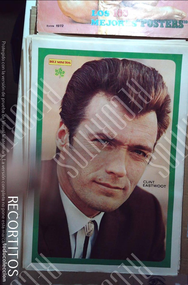 Cine: poster diez minutos 1972 clint eastwood