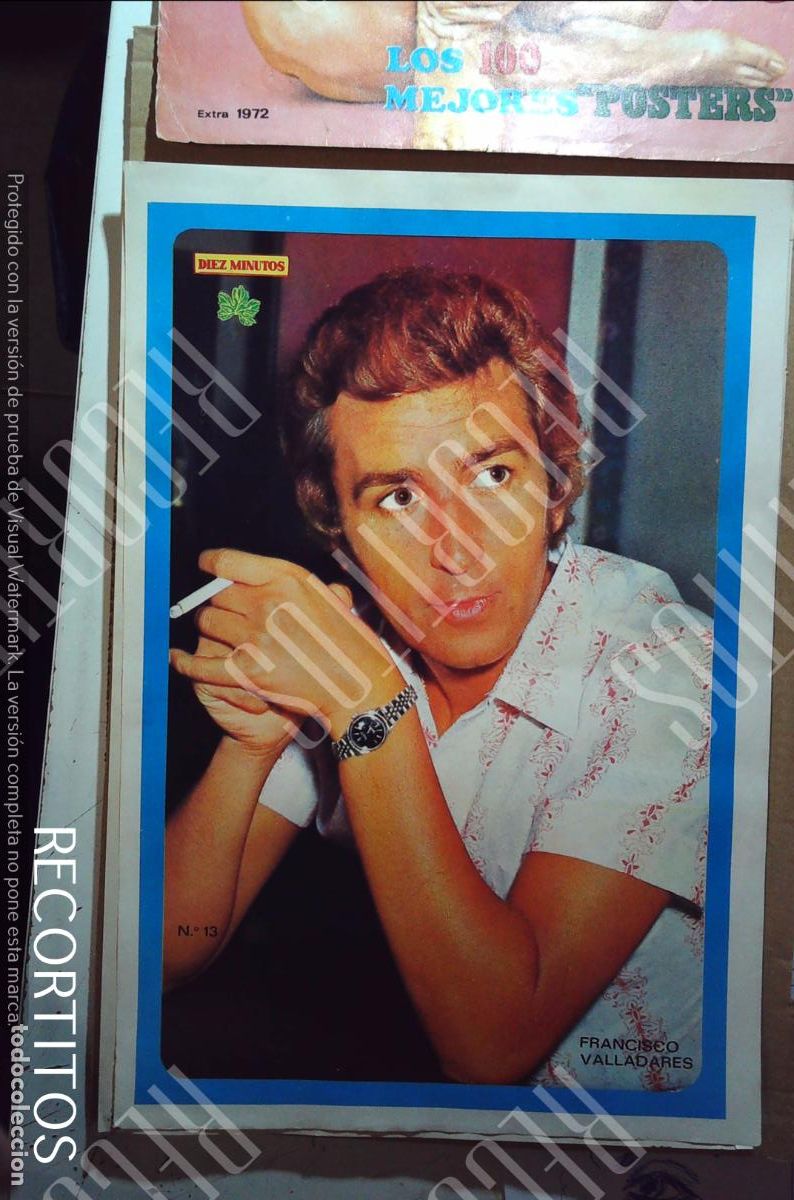 Cine: poster diez minutos 1972 paco valladares